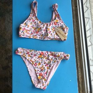 Cabana del Sol Floral Two piece Bathing Suit